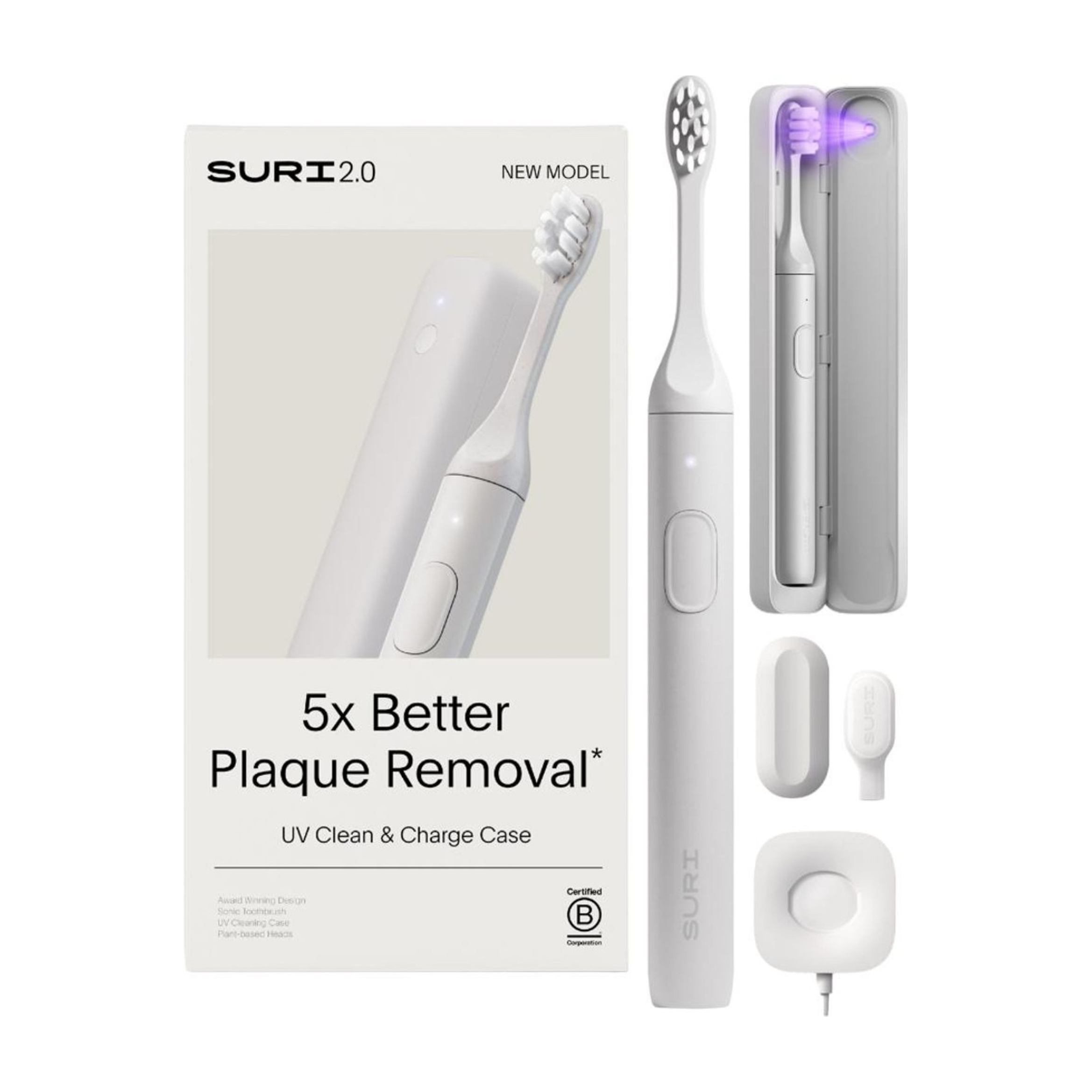 Sonic 2.0 Sustainable Electric Toothbrush with UV Cleaning Travel Case