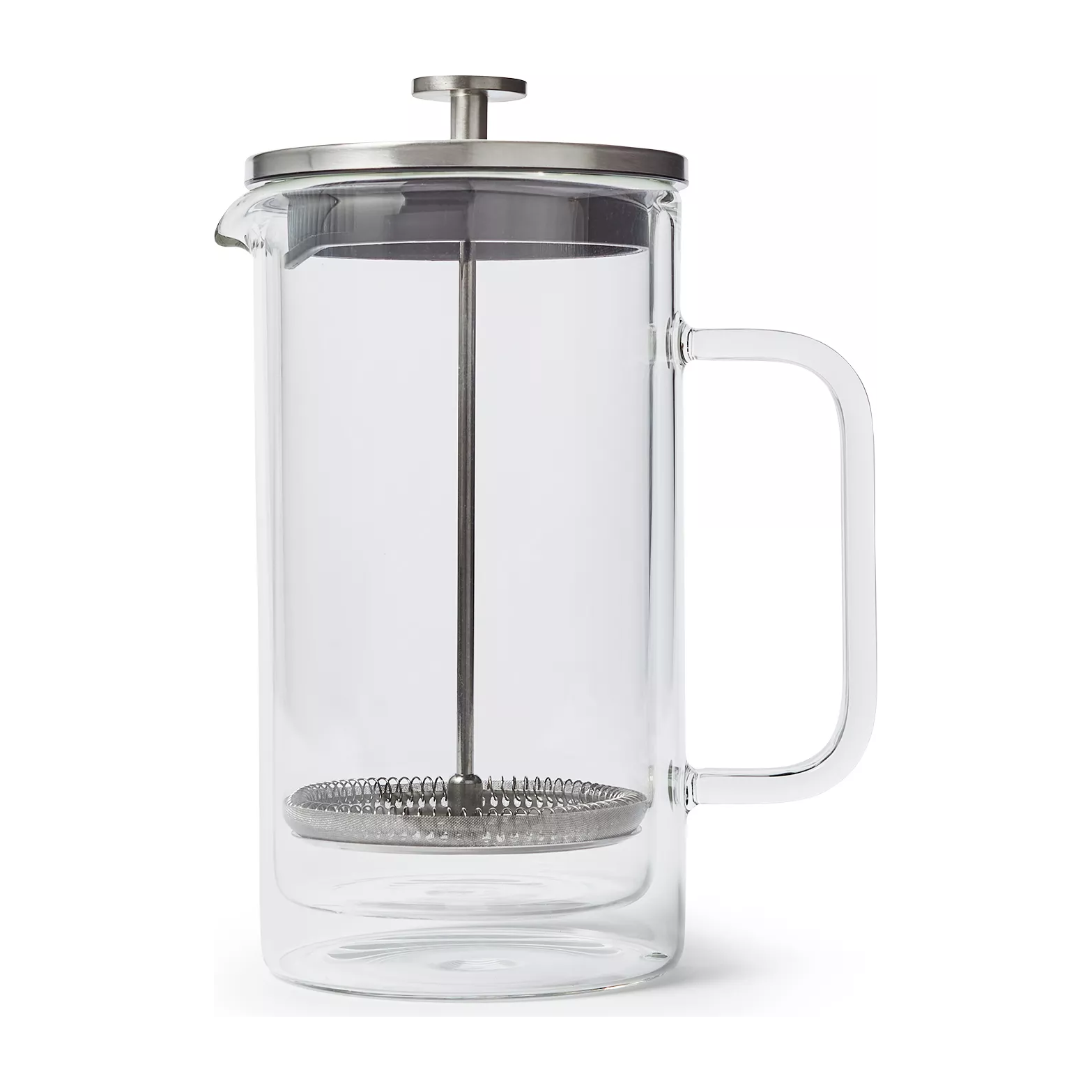 Sur La Table Double-Wall Glass French Press, 8 Cup