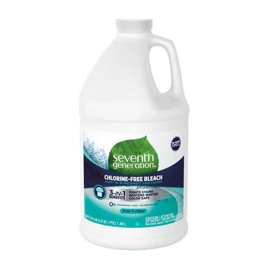 Seventh Generation Free & Clear Power+ Chlorine-Free Bleach.