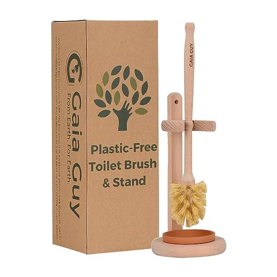 Gaia Guy Beech Wood Toilet Brush & Stand