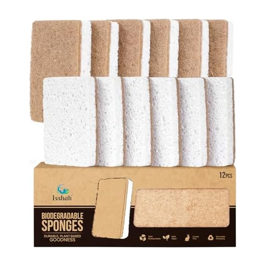 Isshah Plant-Based Kitchen Sponges