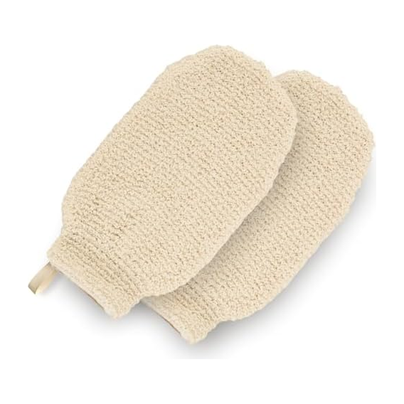 GUARD&MARINE Natural Shower Mitts Hemp Bath Gloves