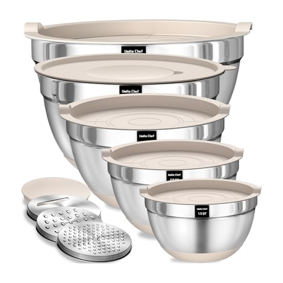 Umite Chef Mixing Bowls with Airtight Lids
