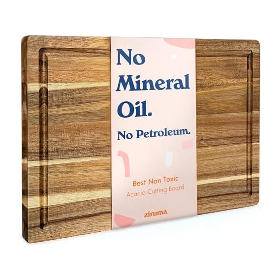 Ziruma Non-Toxic Acacia Wood Cutting Board