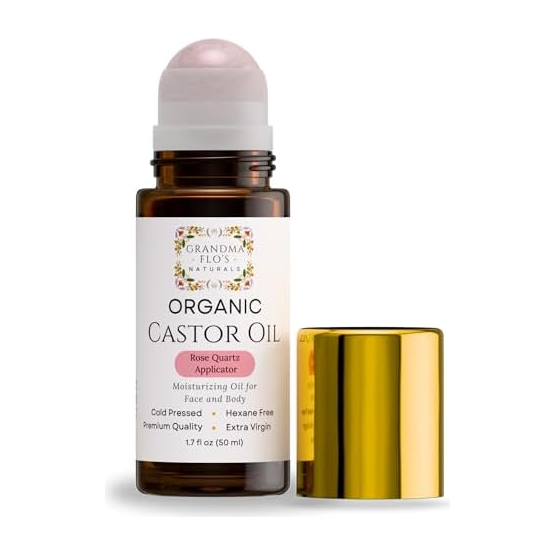 Grandma Flo's Organic Castor Oil Rose Quartz Roll On