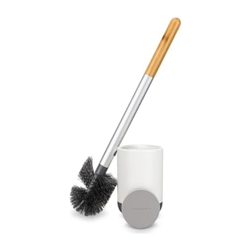 Full Circle Scrub Queen Toilet Brush with Ceramic Holder