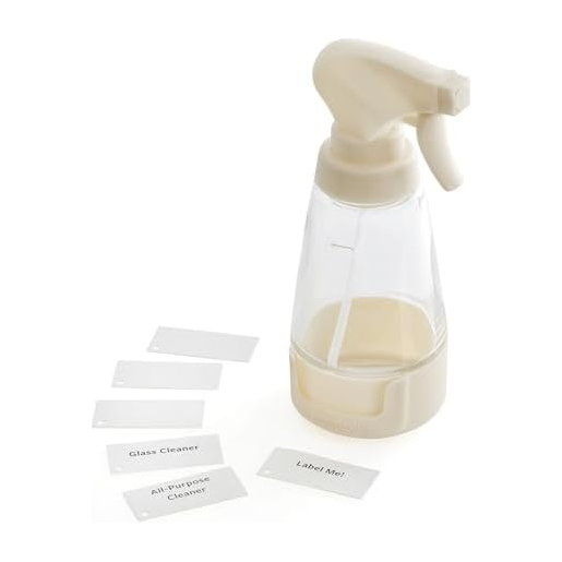 Full Circle Glass Spray Bottle with Dual-Action Trigger