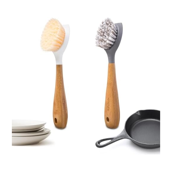 Full Circle Double Dish Brush Set